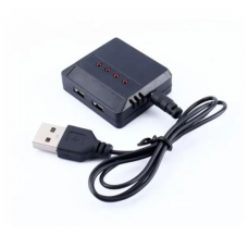 Lipo Battery Charger 1S 3.7V 4 Port 350mAH