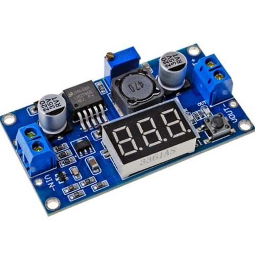 LM2577 3A DC-DC Step UP LED Voltmeter 3-34 to 4-35V Adjustable Boost Converter Module - product image