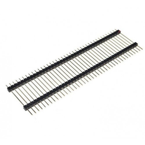 Male Pin Header Single Row Long Double Insulator 40 Pin 35mm Height - product image