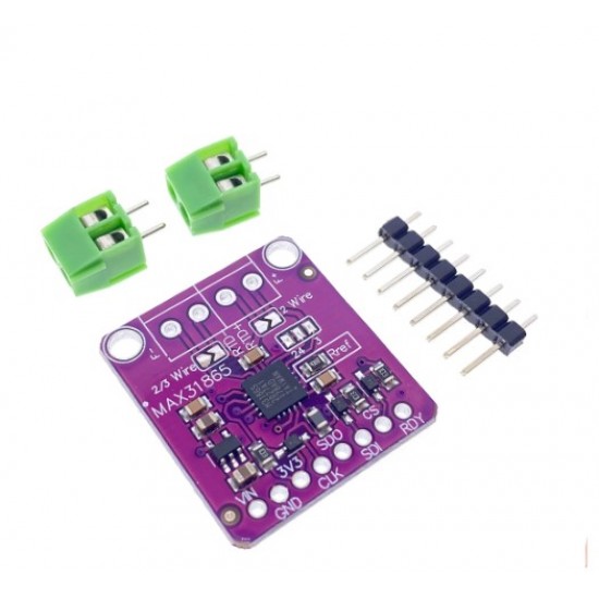 MAX31865 SPI PT100/PT1000 RTD-to-Digital Converter Board