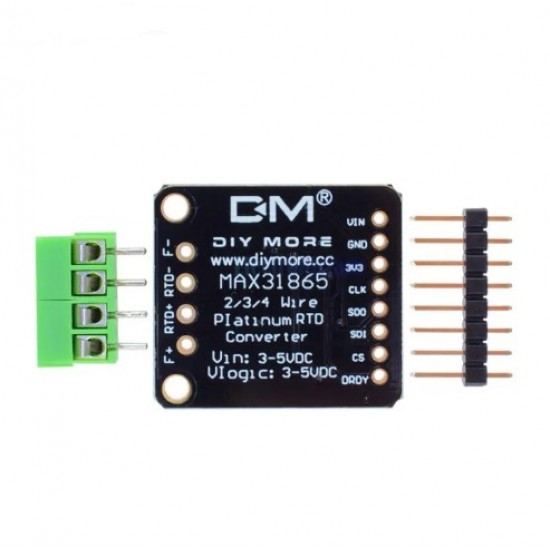 MAX31865 SPI PT100/PT1000 RTD-to-Digital Converter Board Temperature Thermocouple Sensor Amplifier Module For Arduino 3.3V/5V