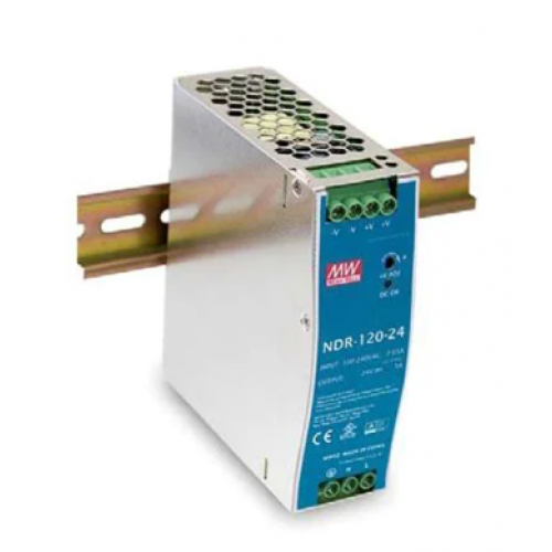 NDR-120-24 Power Supply Industrial Din Rail Power Supply 24V 5A 120W MEAN WELL - product image