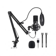 Maono AU-A04 Podcast Microphone Boom Arm Bundle Plug & Play
