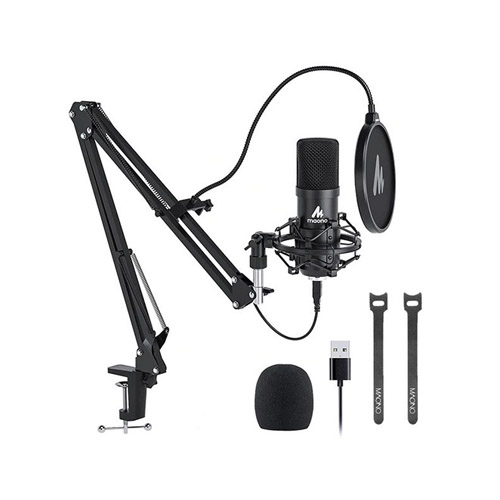 Maono AU-A04 Podcast Microphone Boom Arm Bundle Plug &amp; Play - product image