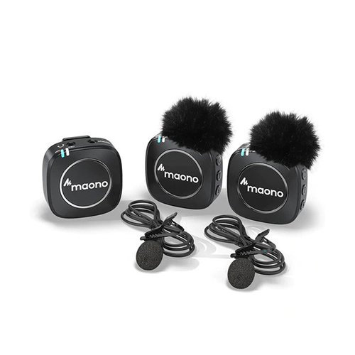 Maono WM820 A2 Real-time Monitoring and Mute 2-Person Wireless Microphone - product image