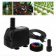 Mini Submersible Fountain Pump 10W 600L/H Garden Pond Aquarium Water Pump