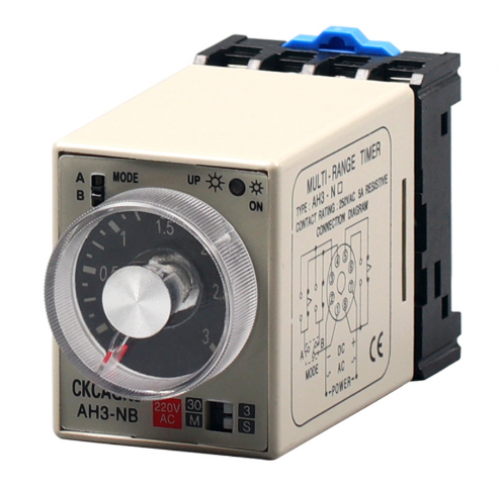Multi Range Timer Adjustable Timer Relay AH3-NA AC220V 24V Power-On Delay Timer - product image