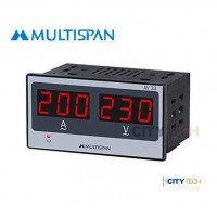 Multispan AV-33 Digital Ampere + Volt Meter Single Phase