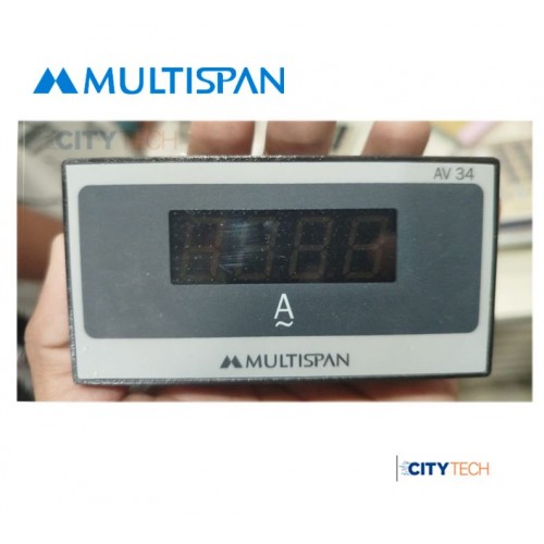 Multispan AV-34 Single Phase AC Digital Ampere Meter   - product image