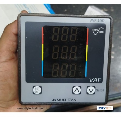 Multispan AVF 19D VAF Meter 3 Phase Panel Meter - product image
