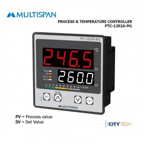 Multispan Temperature Controller PTC-1202A-M1-A2-00A - product image