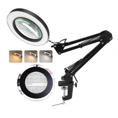 Portable High-Definition White Wave Desktop Nail Art Tattoo Reading Maintenance Electronic Welding Identification Special Magnifying Glass Table Lamp - product image