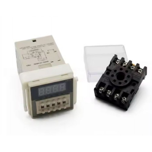 High Quality Punai Digital Timer Time Delay Relay DH48s with Base - product image