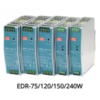 Rail Type Switch Power Supply EDR Series (75W/120W/150W/240W - 12V/24V output)