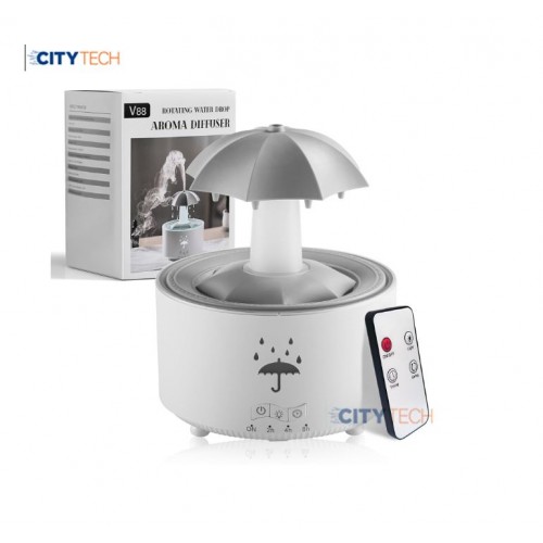 New Raindrop Air Humidifier Colorful Home Desktop Rotating Water Drop Aromatherapy Machine - product image