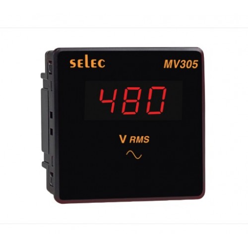 SELEC MV305 LED Voltmeter, Voltage: 220VAC - product image