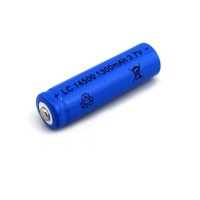 14500 Rechargeable Lithium Battery 1300mah 3.7v