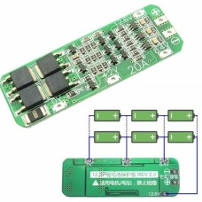 3S 20A BMS Battery Protection Board 3S 20A 12.6V 18650 AA AAA Lipo Li-ion Lithium Battery BMS Chargers Protection Module Electronics Battery Management System