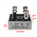 Silver Diode Bridge Rectifier KBPC3510 4-PIN KBP C3510 35A 1000V thumbnail image 1