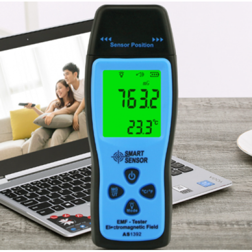 SMART SENSOR AS1392 EMF Meter LCD Digital Electromagnetic Field Radiation Meter NEW - product image