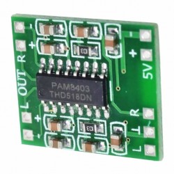 PAM8403 PAM-8403 8403 2.5V To 5V 2 Channel Mini Class D 3W+3W Stereo Audio Amplifiers 2.5-5V USB Power Dual Channels 3W Digital Power Audio Amplifier