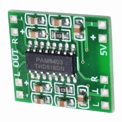  PAM8403 PAM-8403 8403 2.5V To 5V 2 Channel Mini Class D 3W+3W Stereo Audio Amplifiers 2.5-5V USB Power Dual Channels 3W Digital Power Audio Amplifier - product image