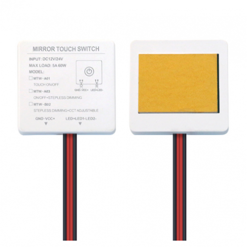 Touch Sensor Switch Single Key Mirror Light Switch Touch Dimmer Switch for Bathroom Mirror - product image