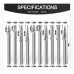 10-Piece Tungsten Carbide 3x3mm Rotary Burr Drill Bits Set for Metal Grinding and Milling thumbnail image 1