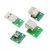 USB2.0 Type A Female to Breadboard &amp; PCB 2.54mm DIP 4P Adapter thumbnail image 1