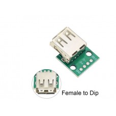 USB2.0 Type A Female to Breadboard & PCB 2.54mm DIP 4P Adapter