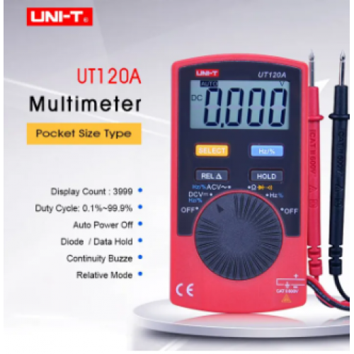 UNI-T UT120A Digital Pocket Size Multimeter - product image