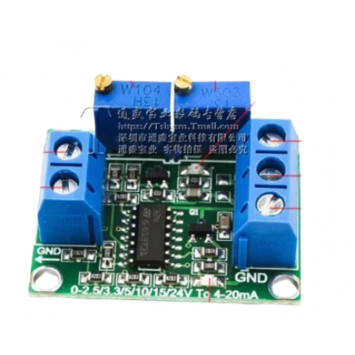 Voltage To Current Module 0-5V to 4-20mA Conversion Sensor Module - product image