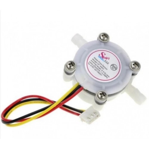 YF-S401 WATER FLOW SENSOR FLOWMETER 0.3-6L/MIN 3.5MM 5VDC WHITE - product image
