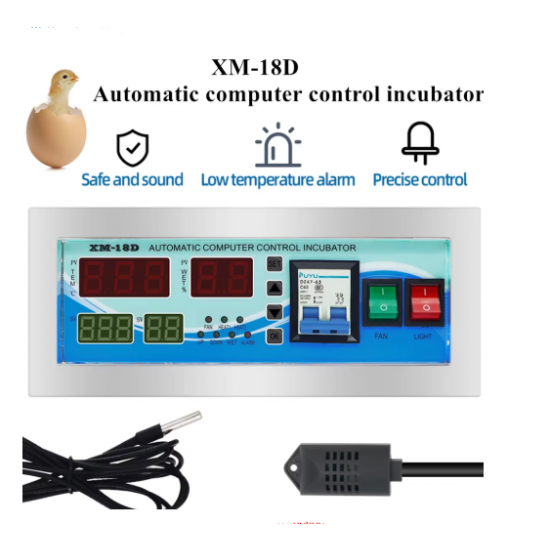 XM-18D Incubator Controller thermostat automatic incubator intelligent temperature and humidity sensors