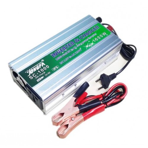 Jongfa 1000W Solar Inverter + Battery Charger USB with Auto Cut Off UPS - product image