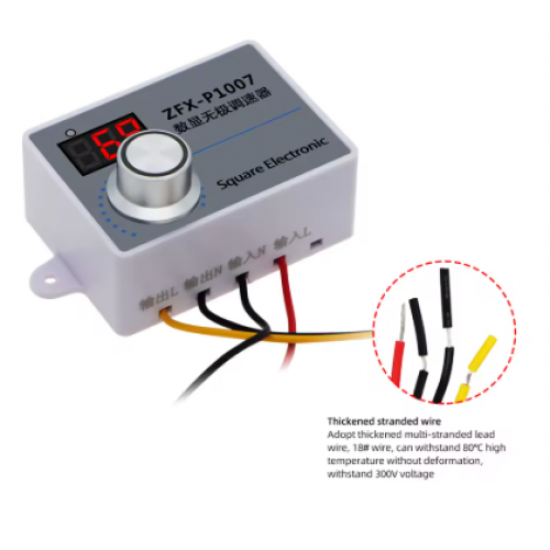 ZFX-P1007 Speed Controller Regulator Switch single-phase reduction motor fan 220V 500W - product image