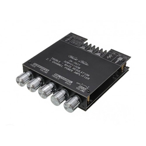 ZK-TB21 TPA3116D2 bluetooth 5.0 Subwoofer Amplifier Board 50WX2+100W 2.1 Channel Power Audio Stereo Bass AMP - product image